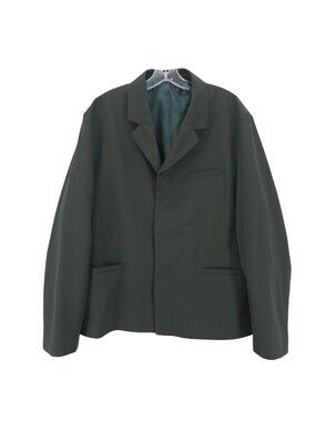 COS Men's Dark Green Blazer Jacket Wool Blend EUC Size EU 52